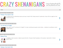 Tablet Screenshot of crazyshenanigans.com